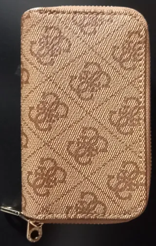 Cartera Guess Doble Cremallera Beige