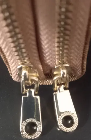 Cartera Guess Doble Cremallera Beige