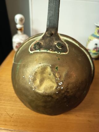 Cazo antiguo de latón 70 cm