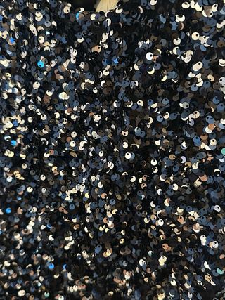 Vestido de fiesta lentejuelas negro/plata/azul