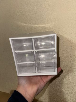 Joyero organizador blanco 6 cajones