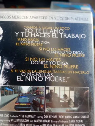 The Getaway Platinum PS2 (PlayStation 2)