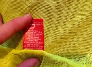 Chaqueta deportiva malla amarillo fluor