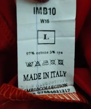 Camicia uomo corallo taglia L