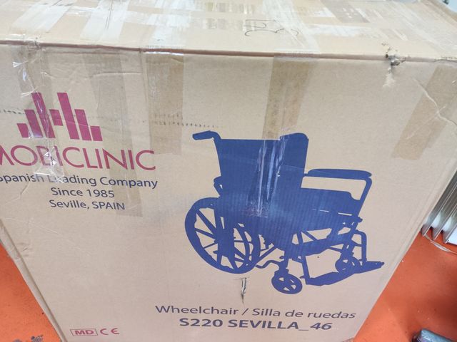 Mobiclinic, Silla de ruedas plegable, S220 46cm.