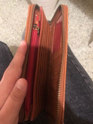 Monedero Desigual Marrón Multicolor