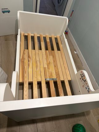 Cama extensible infantil blanca