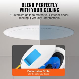 VEVOR 2 Altavoces de Techo de 205 mm, 50 W 89 dB