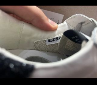 Golden Goose Superstar Glitter Star Blanco