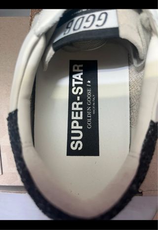 Golden Goose Superstar Glitter Star Blanco