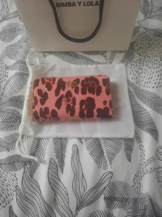 Monedero Bimba y Lola animal print rosa