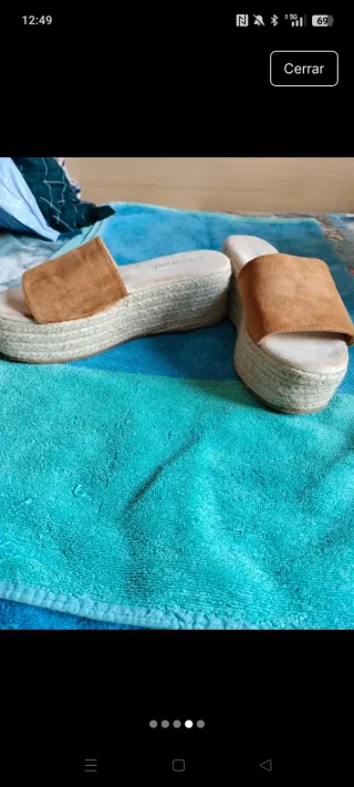 Sandalias Plataforma Tulipano Beige/Marrón