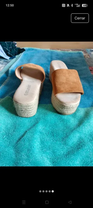 Sandalias Plataforma Tulipano Beige/Marrón