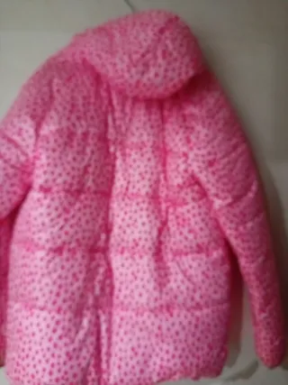 Cazadora rosa con estampado