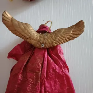 Angelo di carta e porcellana per il presepe