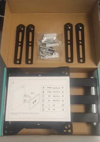 SOPORTE TV EXTENSIBLE-INCLINABLE HASTA 55" A ESTRE