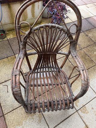 Conjunto vintage Muebles Bambú Exterior