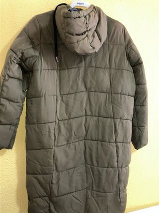 Abrigo Anorak Verde Oliva Largo