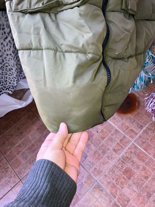 Abrigo Anorak Verde Oliva Largo