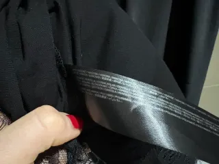 Top lencero Mango encaje negro Talla M