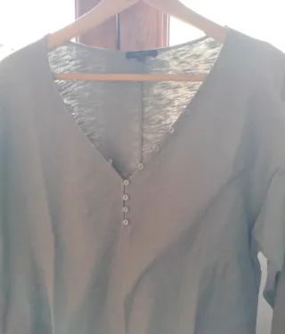 Blusa verde Massimo Dutti