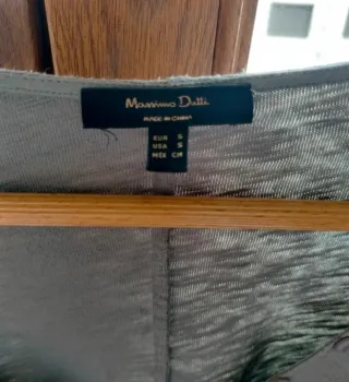 Blusa verde Massimo Dutti