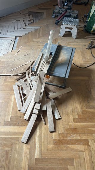 Instalación de tarimas