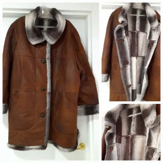 Cappotto da donna marrone con fodera