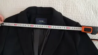 Abrigo paño negro Kiabi Talla 42