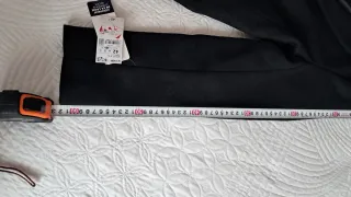 Abrigo paño negro Kiabi Talla 42