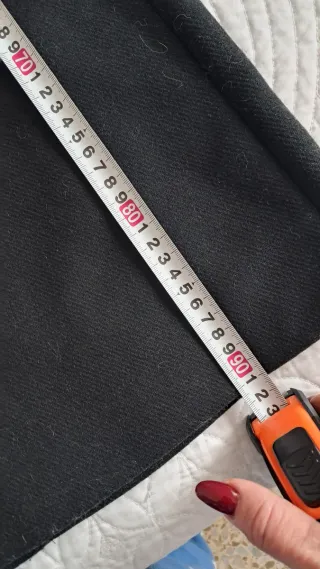 Abrigo paño negro Kiabi Talla 42