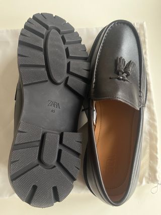 Mocasines Zara Marrón con Borlas