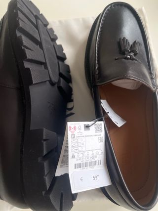 Mocasines Zara Marrón con Borlas