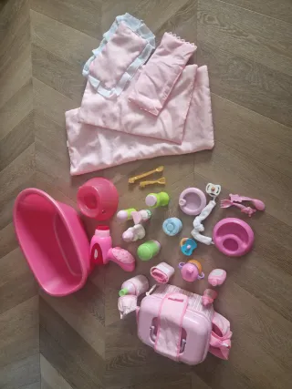 Accesorios para muñeca: Baño y Comida