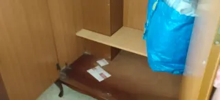 Dormitorio completo madera y tela negociable .