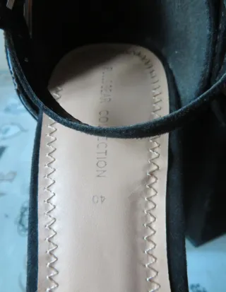 Sandalias de tacón negras talla 40