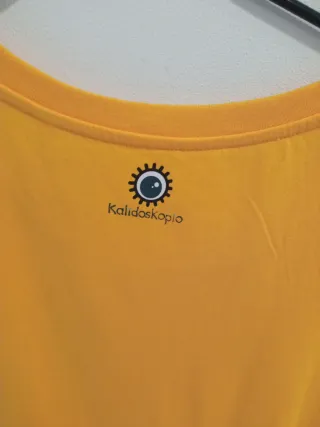 Camiseta manga corta amarilla mujer