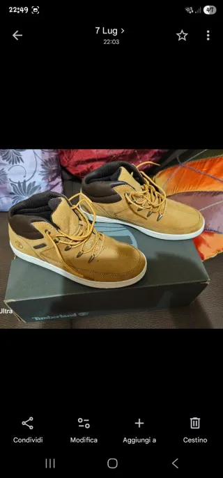 Timberland sneakers alte pelle nabuk cuoio
