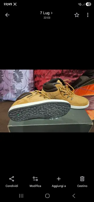 Timberland sneakers alte pelle nabuk cuoio