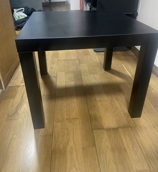 Tavolo ausiliario quadrato nero