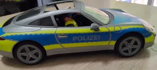 Porsche Polizei Juguete Playmobil con luz