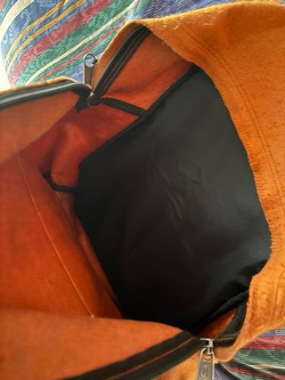 Mochila Eastpak Naranja y Turquesa