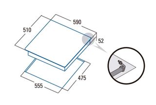 Placa de gas Cata 4 fuegos