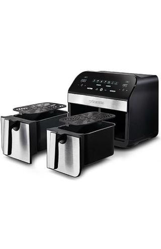 Gourmia Freidora Doble Acero Inoxidable