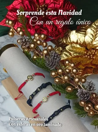 Pulsera Artesanal Oro Laminado 18k