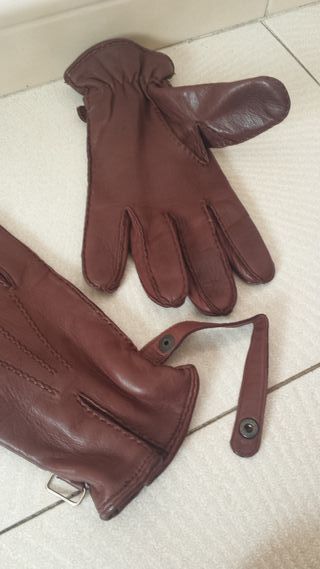 Ganga MUY Buenos! Ocasión guantes PIEL t. M-L