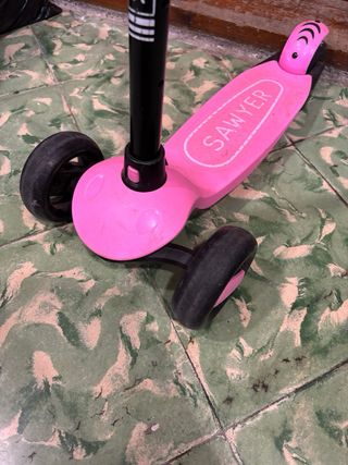 Patín Sawyer niña 3 ruedas luces ruedas