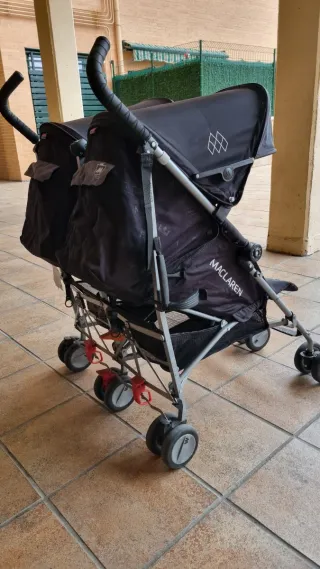 Carro Gemelar McLaren + REGALO Burbuja lluvia