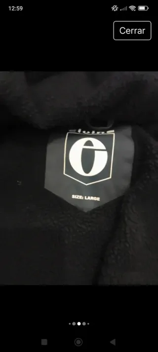 Abrigo chaqueton Elvine Negro