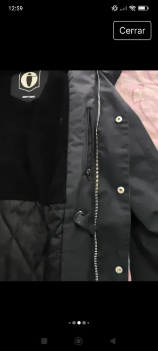 Abrigo chaqueton Elvine Negro